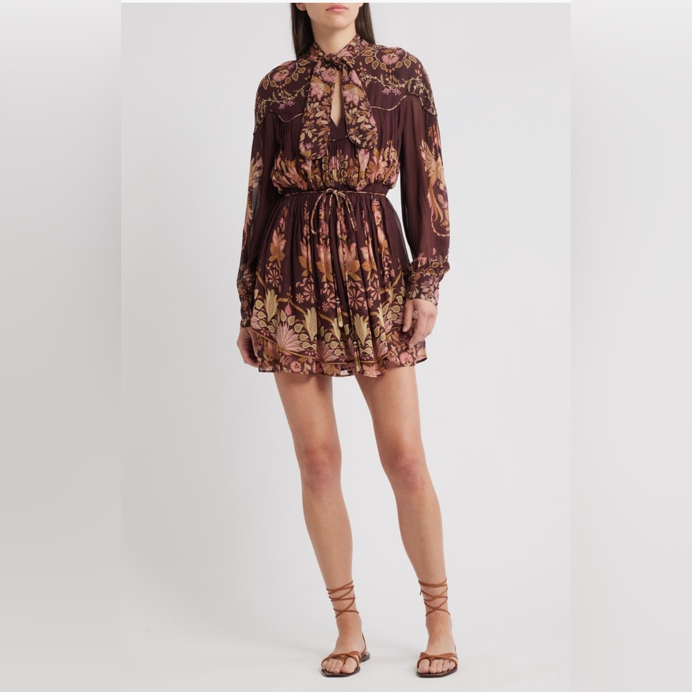 Farm Rio Belle Floral Minidress - Picture 2 of 9